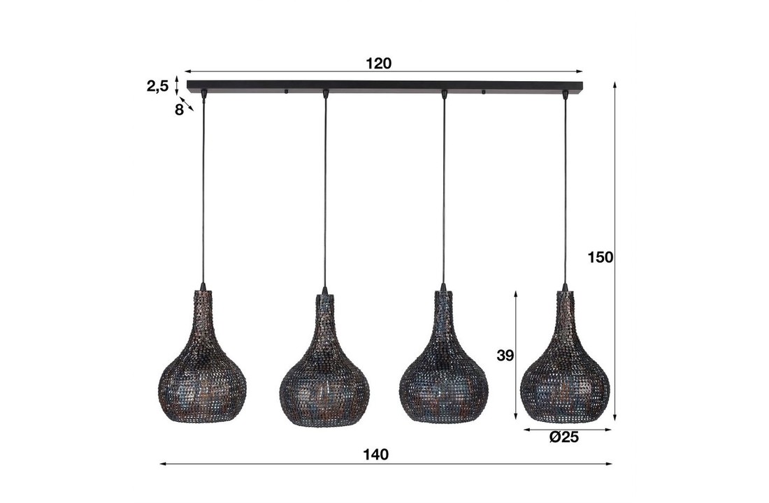 Hanglamp | Atlanta kegel | 4L