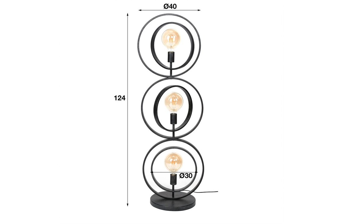 Metalen vloerlamp | Scranton 3L