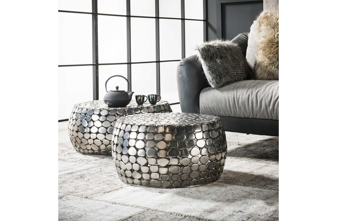 Ronde salontafel set Hillsboro | Set van twee
