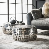 Ronde salontafel set Hillsboro | Set van twee
