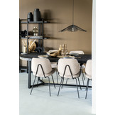 Eetkamerstoel Lynn met armleuning | Beige
