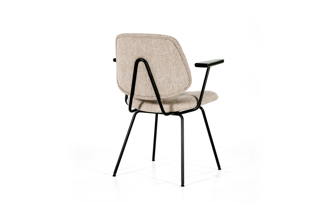 Eetkamerstoel Lynn met armleuning | Beige