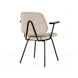 Eetkamerstoel Lynn met armleuning | Beige