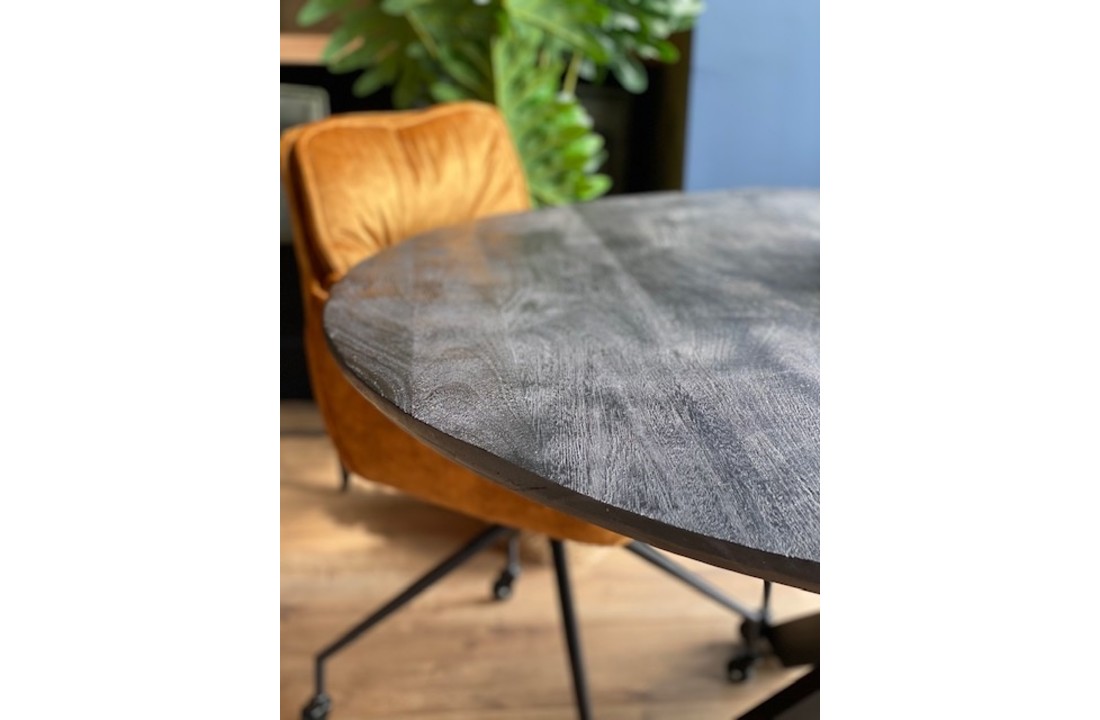 Ronde eettafel zwart - New York | 140 cm