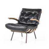 Fauteuil Bastiaan | Zwart | Java leder