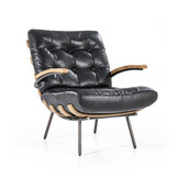 Fauteuil Bastiaan | Zwart | Java leder