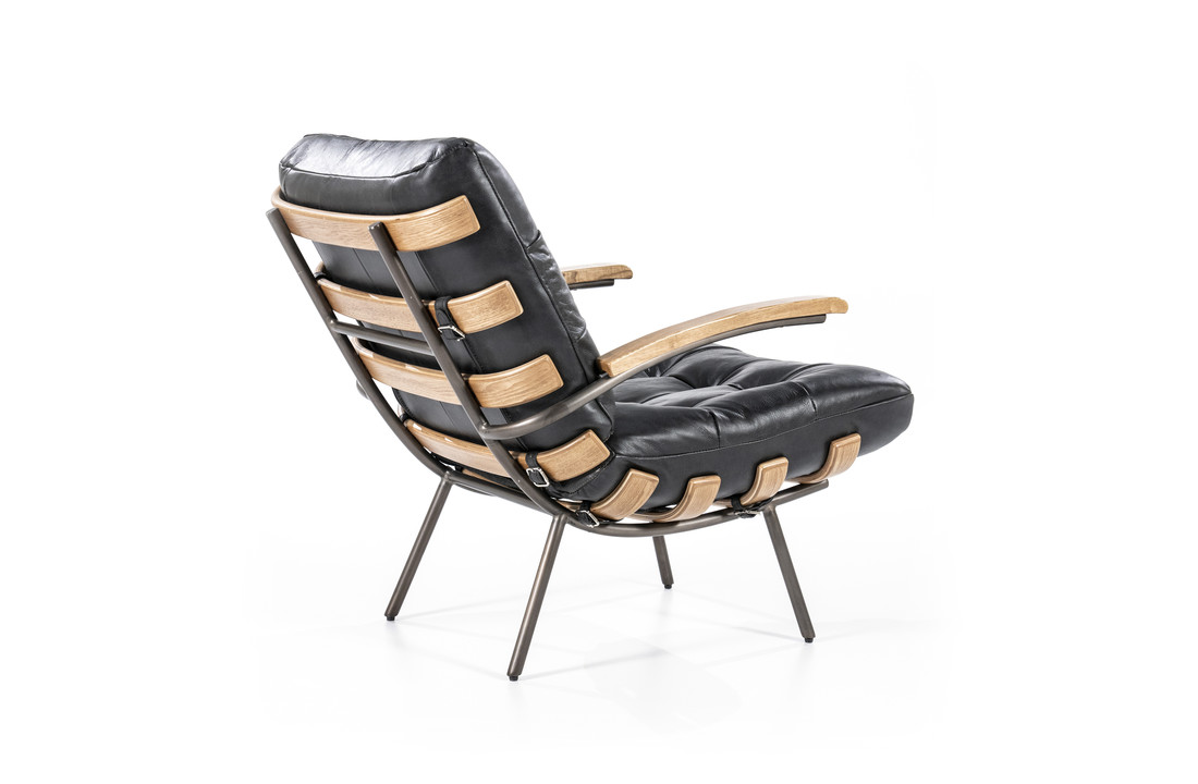 Fauteuil Bastiaan | Zwart | Java leder