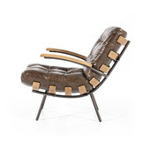 Fauteuil Bastiaan | Donkerbruin | Java leder