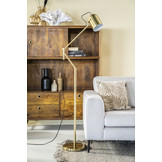 Metalen vloerlamp Sleek | Brons