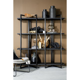Wandkast Eddy | Zwart | 180 cm