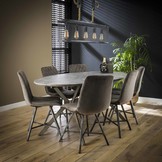 Ovale eettafel Daleville | 200x100 cm