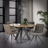 Ronde eettafel Dassel Ø120 cm | Blank antiek