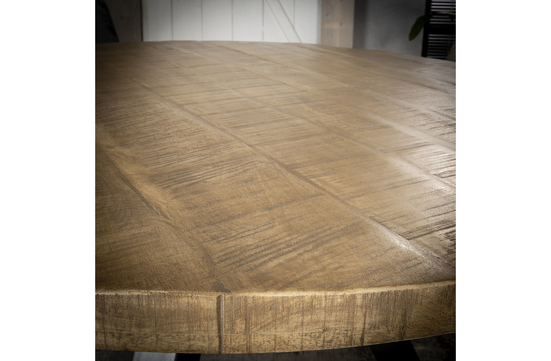 Ronde eettafel Dassel Ø120 cm | Blank antiek
