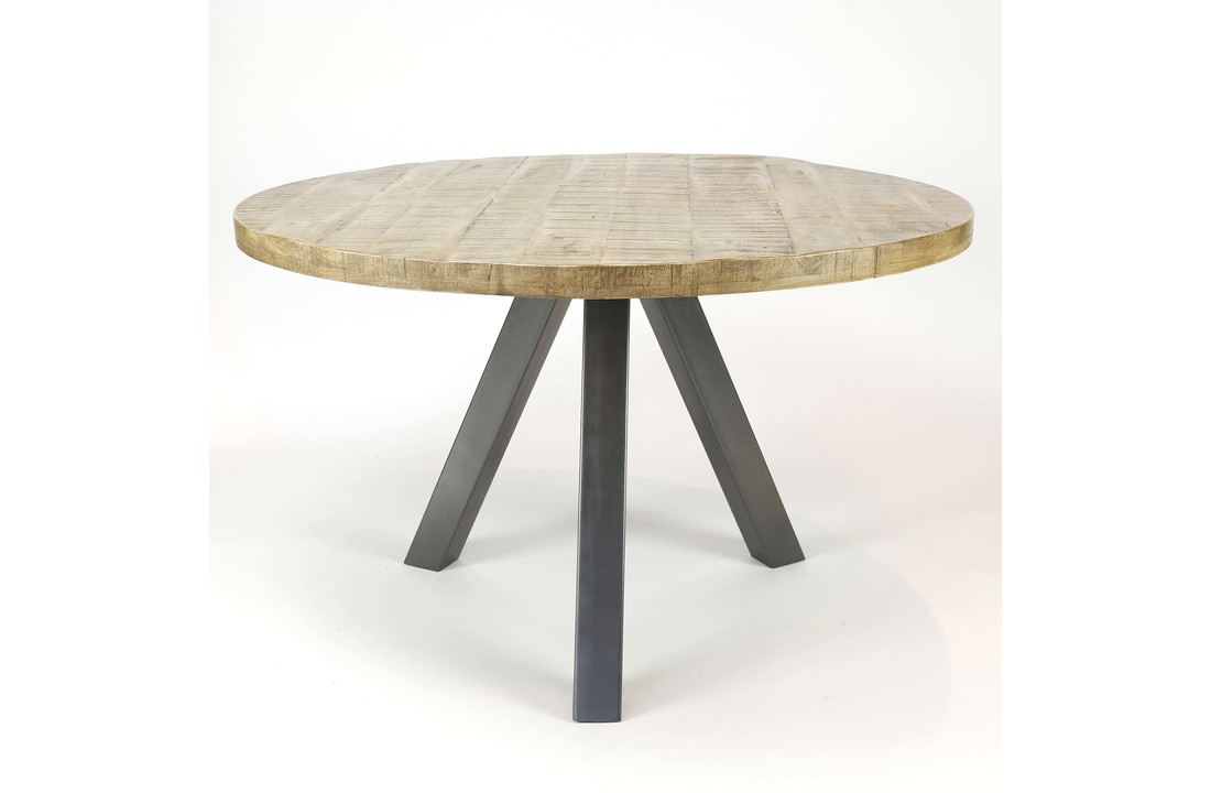 Ronde eettafel Dassel Ø120 cm | Blank antiek