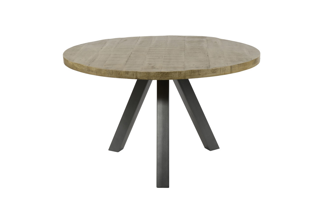 Ronde eettafel Dassel Ø120 cm | Blank antiek