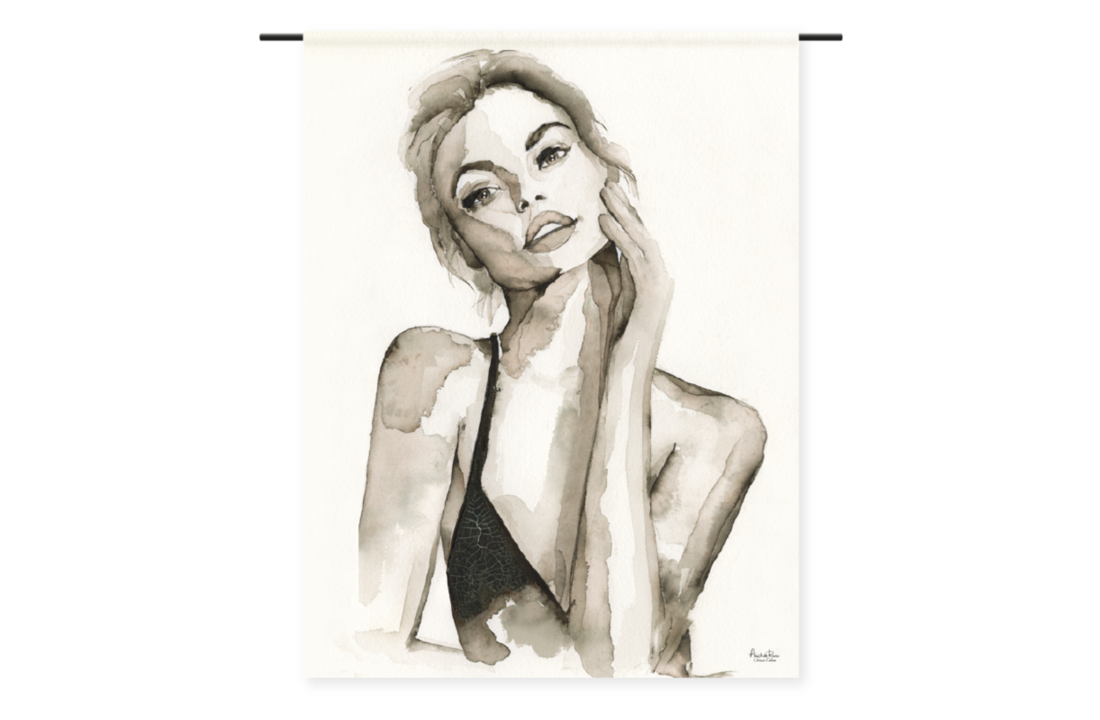 Urban Cotton wandkleed | A woman's face