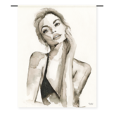 Urban Cotton wandkleed | A woman's face