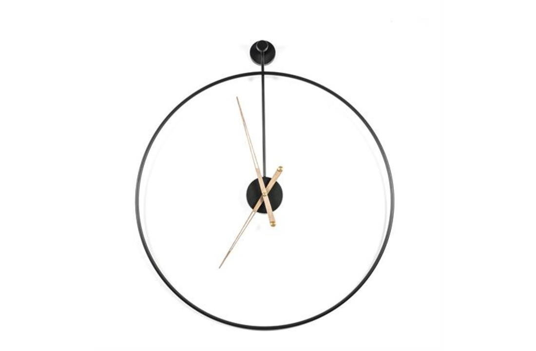 Klok Sundial large Ø70 - black