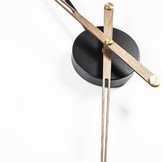 Klok Sundial large Ø70 - black