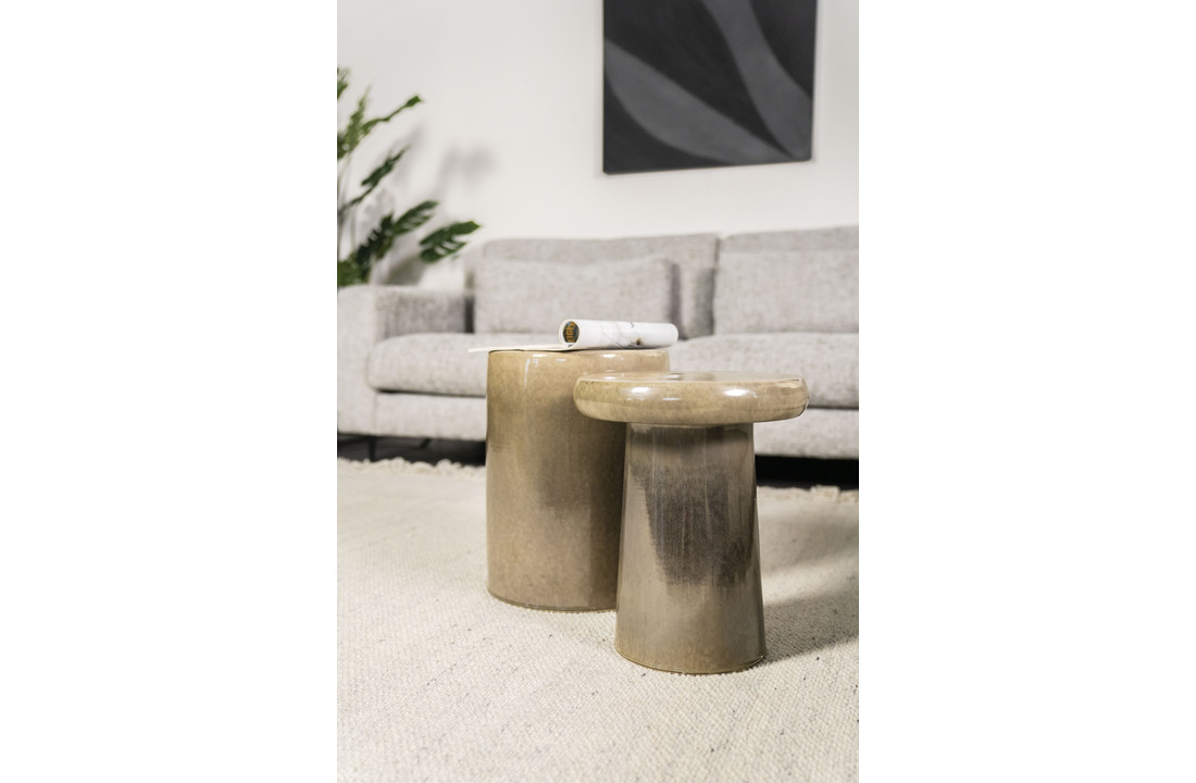 Bijzettafel Glaze - taupe