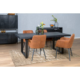 Zwarte eettafel Kala | 180 cm