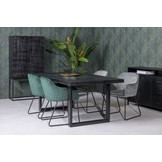Zwarte eettafel Kala | 180 cm