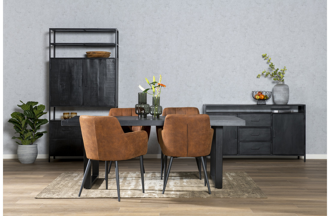 Zwarte eettafel Kala | 240 cm