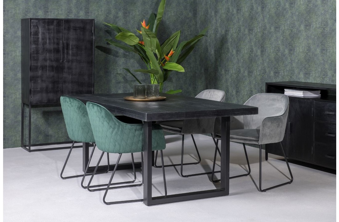 Zwarte eettafel Kala | 240 cm