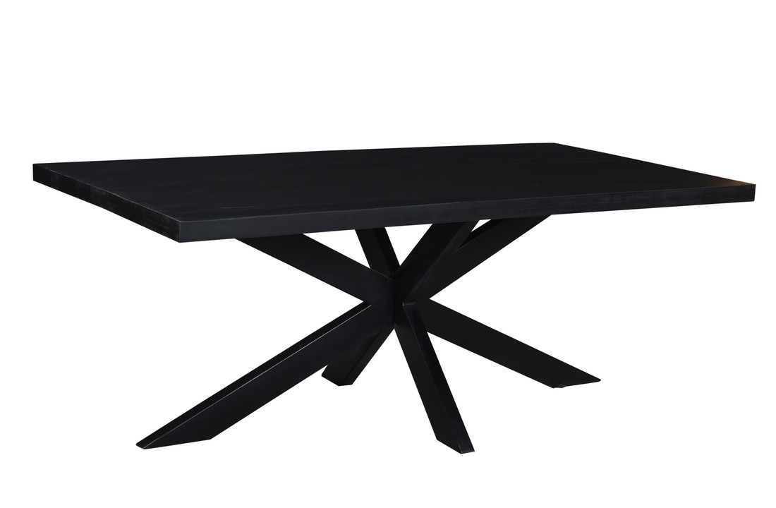Zwarte eettafel Kala spider | 180 cm