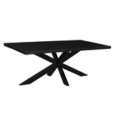 Zwarte eettafel Kala spider | 180 cm