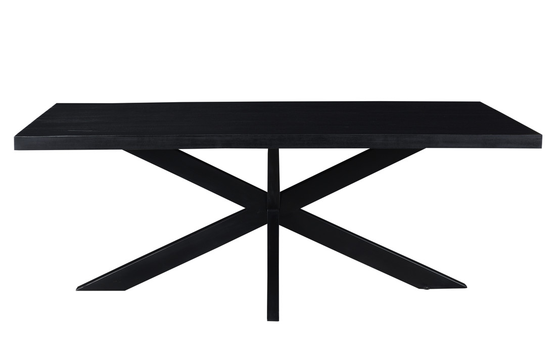 Zwarte eettafel Kala spider | 200 cm