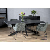 Zwarte eettafel Kala spider | 200 cm