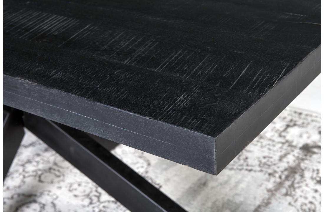 Zwarte eettafel Kala spider | 200 cm