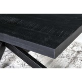 Zwarte eettafel Kala spider | 200 cm