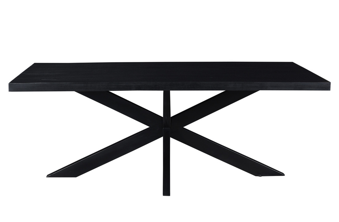 Zwarte eettafel Kala spider | 240 cm
