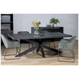Zwarte eettafel Kala spider | 220 cm