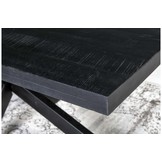 Zwarte eettafel Kala spider | 220 cm