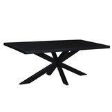 Zwarte eettafel Kala spider | 220 cm
