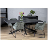 Zwarte eettafel Kala spider | 220 cm