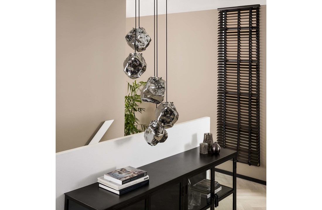 Hanglamp | Little Rock Chroom getrapt | 5L