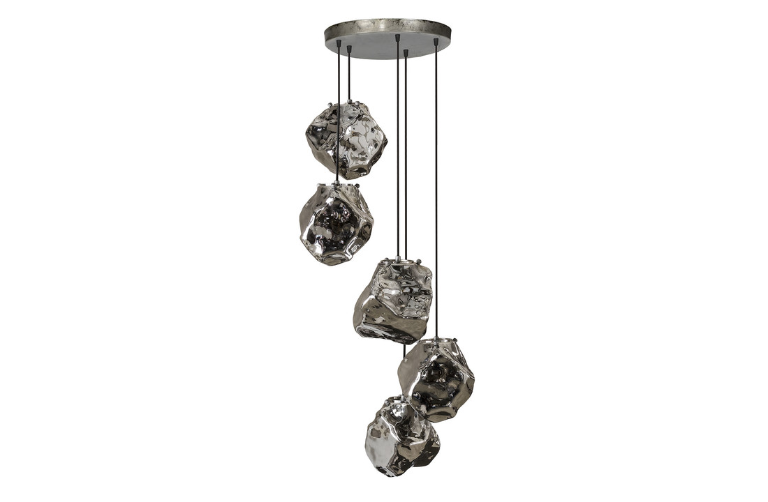 Hanglamp | Little Rock Chroom getrapt | 5L
