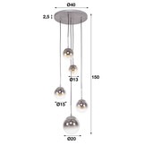 Hanglamp Nome bubble shaded | Getrapt | 5L
