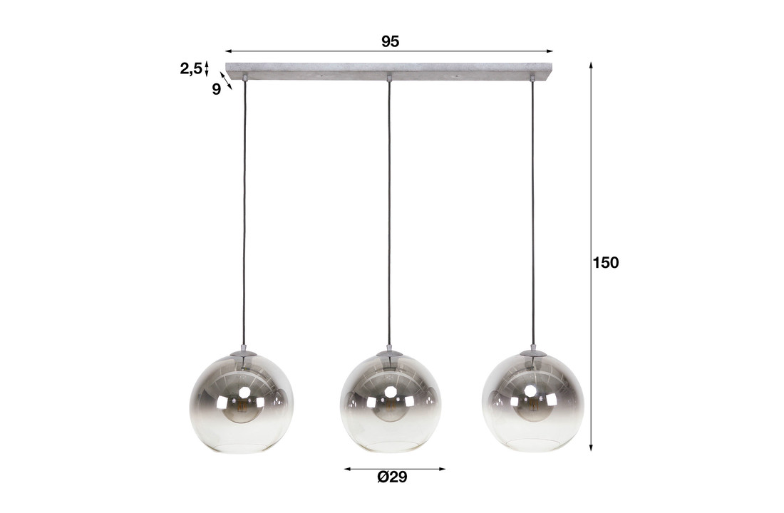 Hanglamp Nome bubble shaded | 3L