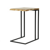 Bijzettafel Edge | Acaciahout en metaal