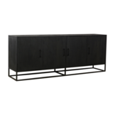 Zwart dressoir Blackwood | 220 cm