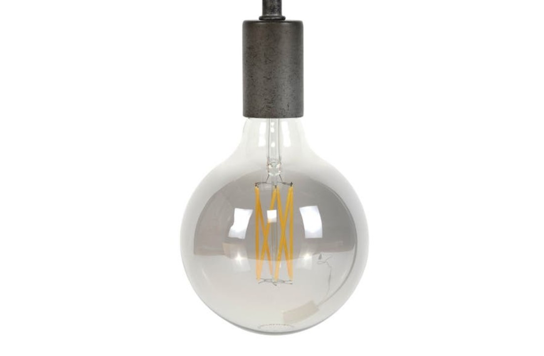 LED lamp bol Ø12,5 cm | Smokey glas
