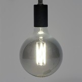 LED lamp bol Ø12,5 cm | Smokey glas