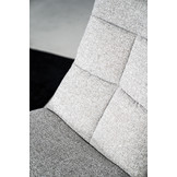 Relaxfauteuil Marcus met voetenbank | Licht grijs
