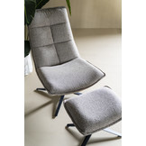 Relaxfauteuil Marcus met voetenbank | Beige