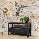 Zwart tv meubel Britt Black met lades | 100 cm